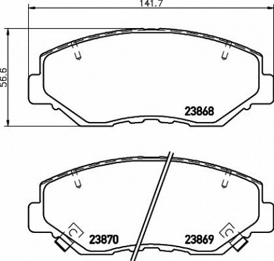 HELLA PAGID 8db355010231 -  Комплект тормозных колодок, дисковый тормоз